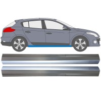 Painel de reparação da soleira para Renault Megane III 2008-2016 / Esquerda+Direita / Conjunto 16045