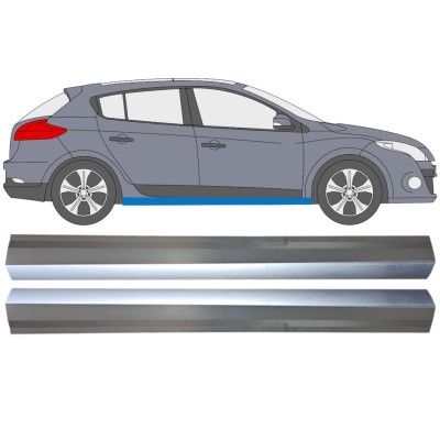 Painel de reparação da soleira para Renault Megane III 2008-2016 / Esquerda+Direita / Conjunto 16045
