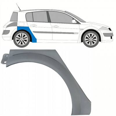 Painel de reparação do guarda-lamas traseiro para Renault Megane 2002-2008 / Direito 10203