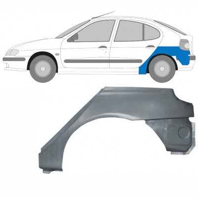 Painel de reparação do guarda-lamas traseiro para Renault Megane 1995-2003 / Esquerdo 8395