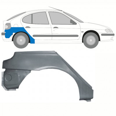 Painel de reparação do guarda-lamas traseiro para Renault Megane 1995-2003 / Direito 8394