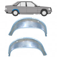 Painel de reparação interna do arco da roda traseira para Mercedes 190 1982-1993 / Esquerda+Direita / Conjunto 9837