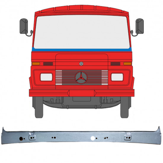 Painel de reparação abaixo do pára-brisa para Mercedes 406-608D 1968-1986 11550