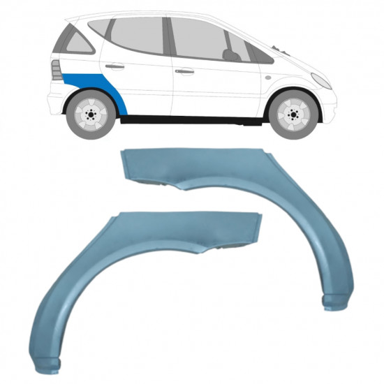 Painel de reparação do guarda-lamas traseiro para Mercedes A-class 1997-2004 / Esquerda+Direita / Conjunto 10479