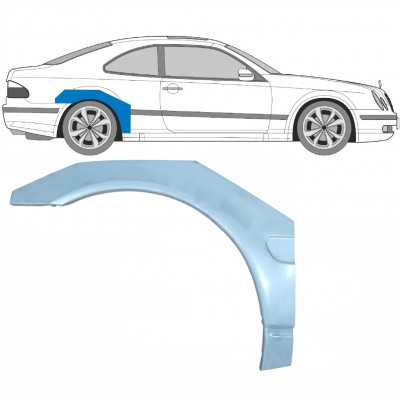 Painel de reparação do guarda-lamas traseiro para Mercedes CLK 1997-2003 / Direito 5932