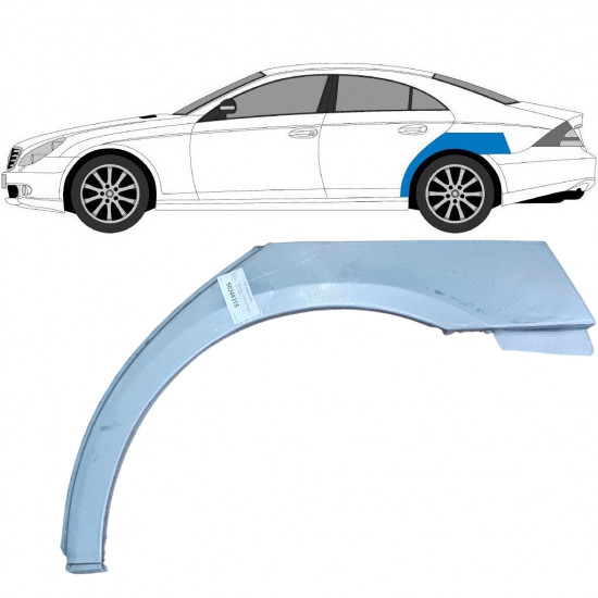 Painel de reparação do guarda-lamas traseiro para Mercedes Cls-class 2004-2011 / Esquerdo 6763