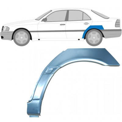 Painel de reparação do guarda-lamas traseiro para Mercedes C-class 1993-2001 / Esquerdo 6716