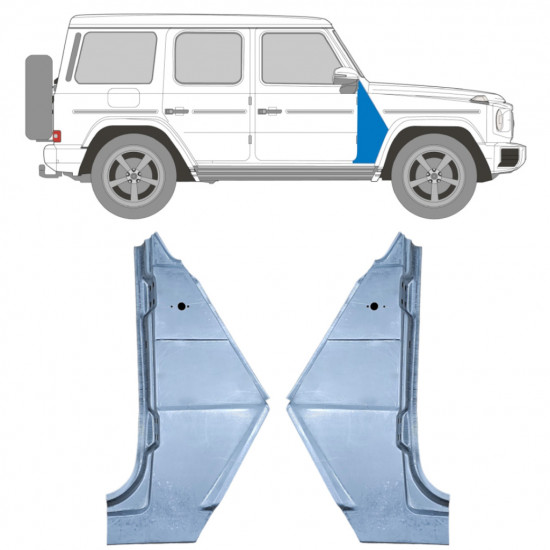 Painel de reparação do guarda-lamas dianteiro para Mercedes G-Class 1979- / Esquerda+Direita / Conjunto 9440