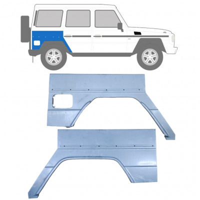 Painel de reparação do guarda-lamas traseiro para Mercedes G-Class 1992- / Esquerda+Direita / Conjunto 9179