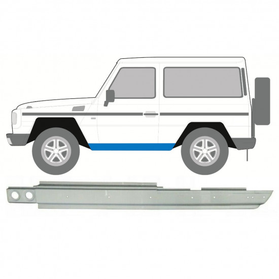 Painel de reparação da soleira para Mercedes G-Class 1979- / Esquerdo 7833