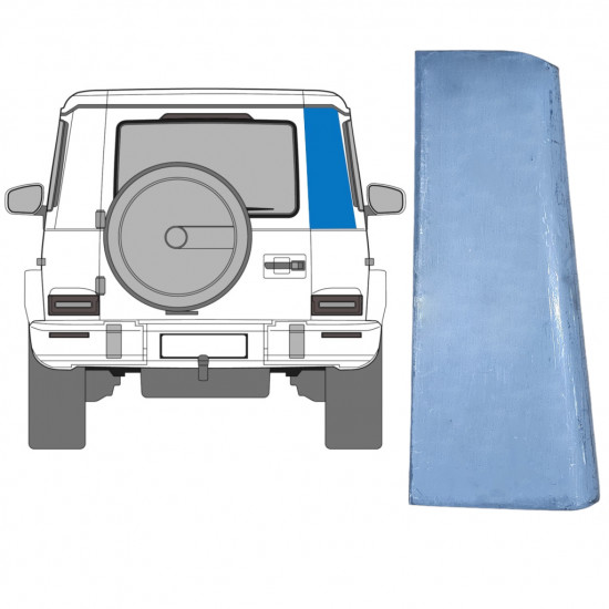 Painel de reparação do canto traseiro para Mercedes G-Class 1979- / Direito 8909