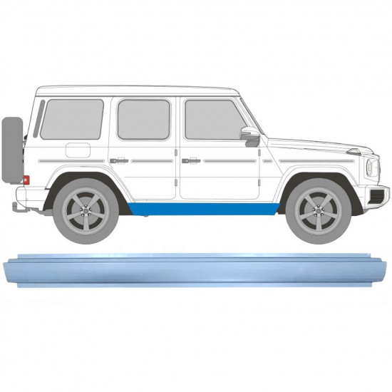 Painel de reparação da soleira para Mercedes G-Class 1979- / Esquerda = Direita (simétrico) 9110