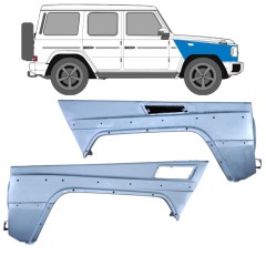 Guarda-lamas dianteiro para Mercedes G-Class W461 1997-2001 / Esquerda+Direita / Conjunto 6520