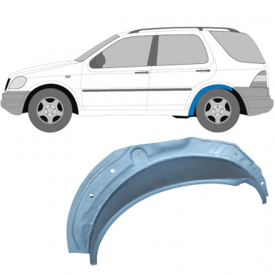 Painel de reparação interna do arco da roda traseira para Mercedes M-class 1998-2005 / Esquerdo 5146