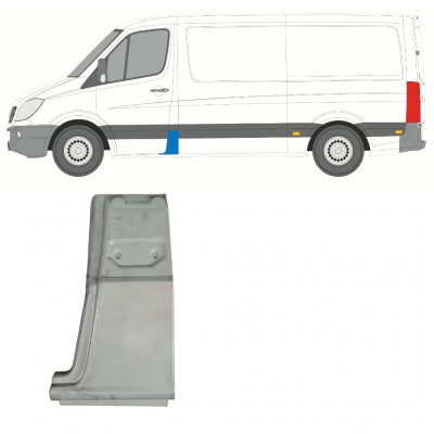 Painel de reparação do pilar para Mercedes Sprinter 2006- / Esquerdo 7411