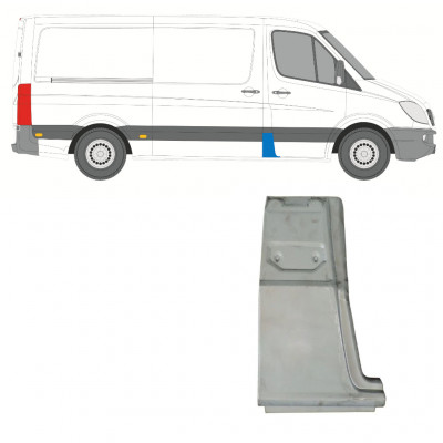 Painel de reparação do pilar para Mercedes Sprinter 2006- / Direito 7412