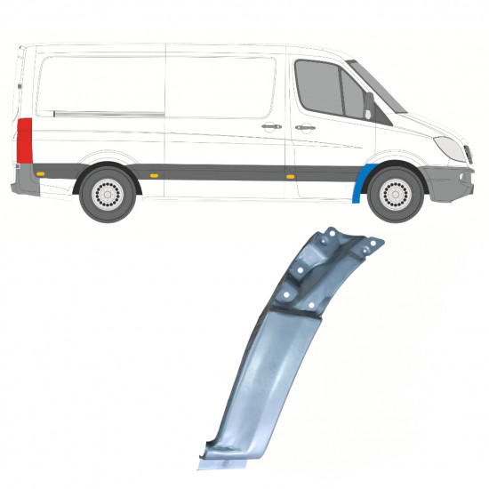 Painel de reparação do guarda-lamas dianteiro para Mercedes Sprinter 2006- / Direito 7414