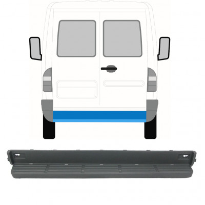 Para-choque traseiro com degrau para Mercedes Sprinter 1995-2006 9332