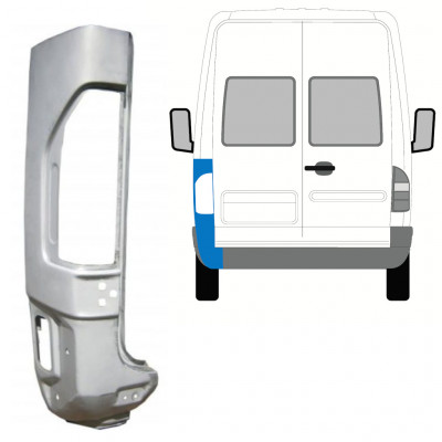 Painel de reparação do canto traseiro para Mercedes Sprinter 1995-2005 / Esquerdo 7402