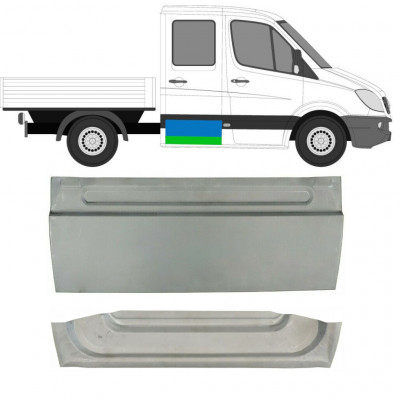 Painel de reparação das portas traseiras para Mercedes Sprinter 2006- / Esquerda = Direita (simétrico) / Cabine dupla / Conjunto 10512