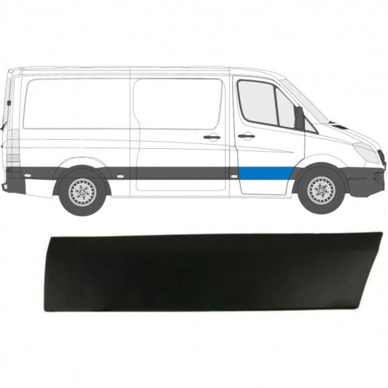 Moldura da porta dianteira para Mercedes Sprinter 2006- / Direito 7223