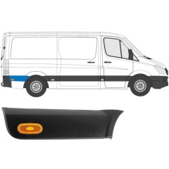 Moldura lateral do guarda-lamas traseiro com Luz para Mercedes Sprinter 2006-2018 / Direito / Conjunto 10686