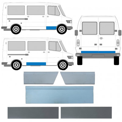 Painel de reparação das portas para Mercedes Benz T1 1977-1995 / Conjunto 12633