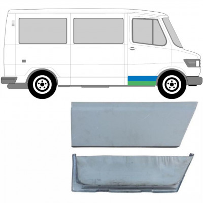 Painel de reparação interna e externa das portas dianteiras para Mercedes T1 1977-1996 / Direito / Conjunto 5233