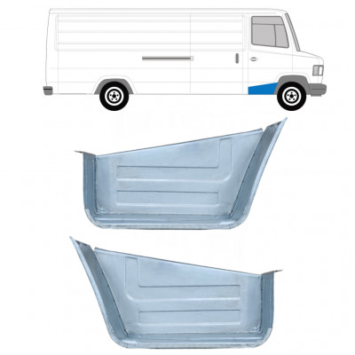 Painel de reparação do degrau dianteiro para Mercedes T2 1986-1996 / Esquerda+Direita / Conjunto 10687