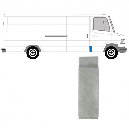 Painel de reparação do pilar para Mercedes T2 1986-1996 / Esquerda = Direita (simétrico) /  8014