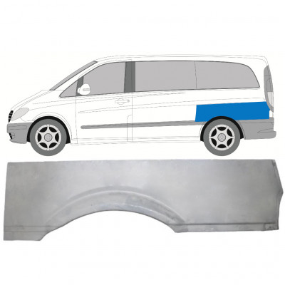 Painel de reparação do guarda-lamas traseiro para Mercedes Vito 2003- / SWB / Esquerdo 8284