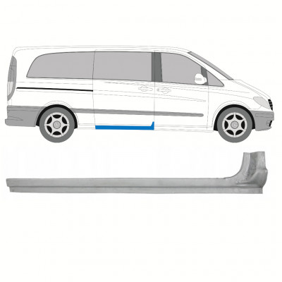 Painel de reparação da soleira da porta deslizante para Mercedes Vito 2003-2014 / Direito 8287