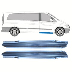 Painel de reparação da soleira da porta dianteira para Mercedes Vito W639 2003-2014 / Esquerda+Direita / Conjunto 9785