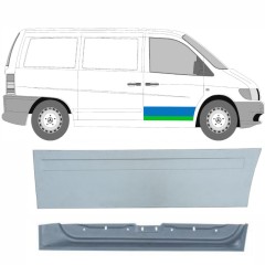 Painel de reparação interna e externa das portas dianteiras para Mercedes Vito I W638 1996-2003 / Direito / Conjunto 9789