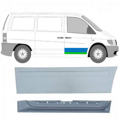 Painel de reparação interna e externa das portas dianteiras para Mercedes Vito 1996-2003 / Direito / Conjunto 9789