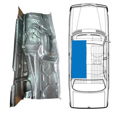 Painel de reparação do assoalho para Mercedes W123 1975-1985 / Esquerdo 8969