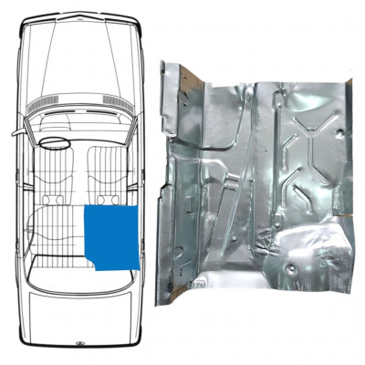 Painel de reparação do assoalho traseiro para Mercedes W123 1975-1985 / Direito 8305