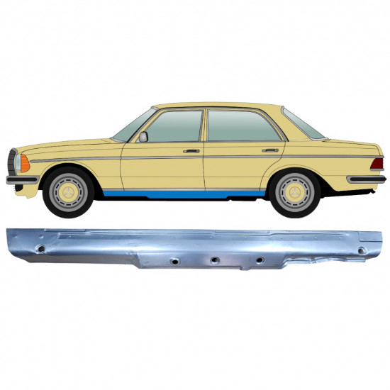 Soleira completa para Mercedes W123 1975-1985 / Esquerdo 6765