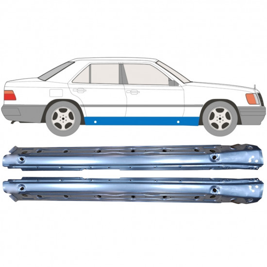 Painel de reparação da soleira para Mercedes W124 1984-1996 / Esquerda+Direita / Conjunto 10347