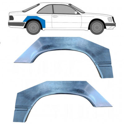 Painel de reparação do guarda-lamas traseiro para Mercedes W124 1984-1997 / Esquerda+Direita / COUPE / Conjunto 9233