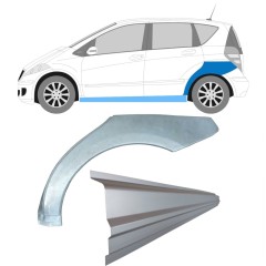 Painel de reparação da soleira com guarda-lamas traseiro para Mercedes A-Class W169 2004-2012 / Esquerdo / Conjunto 11315
