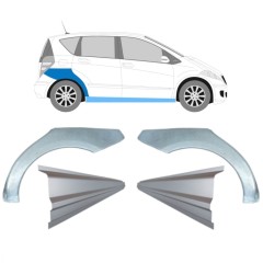 Painel de reparação da soleira com guarda-lamas traseiro para Mercedes A-Class W169 2004-2012 / Conjunto 11316