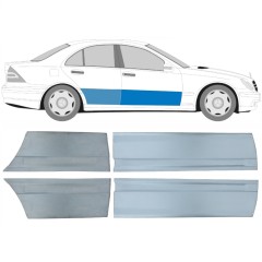 Painel de reparação das portas dianteiras e traseiras para Mercedes C-Class W203 2000-2007 / Esquerda+Direita / Conjunto 10672