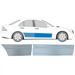 Painel de reparação das portas dianteiras e traseiras para Mercedes C-Class W203 2000-2007 / Direito / Conjunto 10673