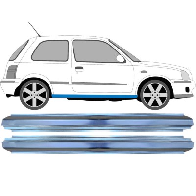 Painel de reparação da soleira para Nissan Micra K11 1992-2003 / Esquerda+Direita / Conjunto 16148