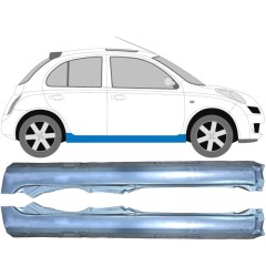 Soleira completa para Nissan Micra K12 2002-2010 / Esquerda+Direita / Conjunto 9628