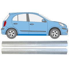 Painel de reparação da soleira para Nissan Micra K13 2010-2017 / Esquerda+Direita / Conjunto 15215