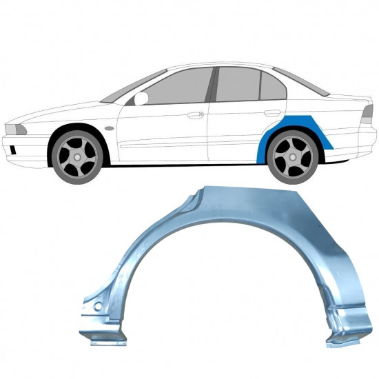Painel de reparação do guarda-lamas traseiro para Mitsubishi Galant 1996-2003 / Esquerdo 6337
