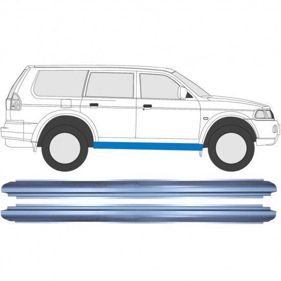 Painel de reparação da soleira para Mitsubishi Pajero Sport 1996-2008 / Esquerda = Direita (simétrico) / Conjunto 10084