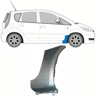 Painel de reparação do guarda-lamas dianteiro para Mitsubishi Colt 2004-2012 / Direito 8380